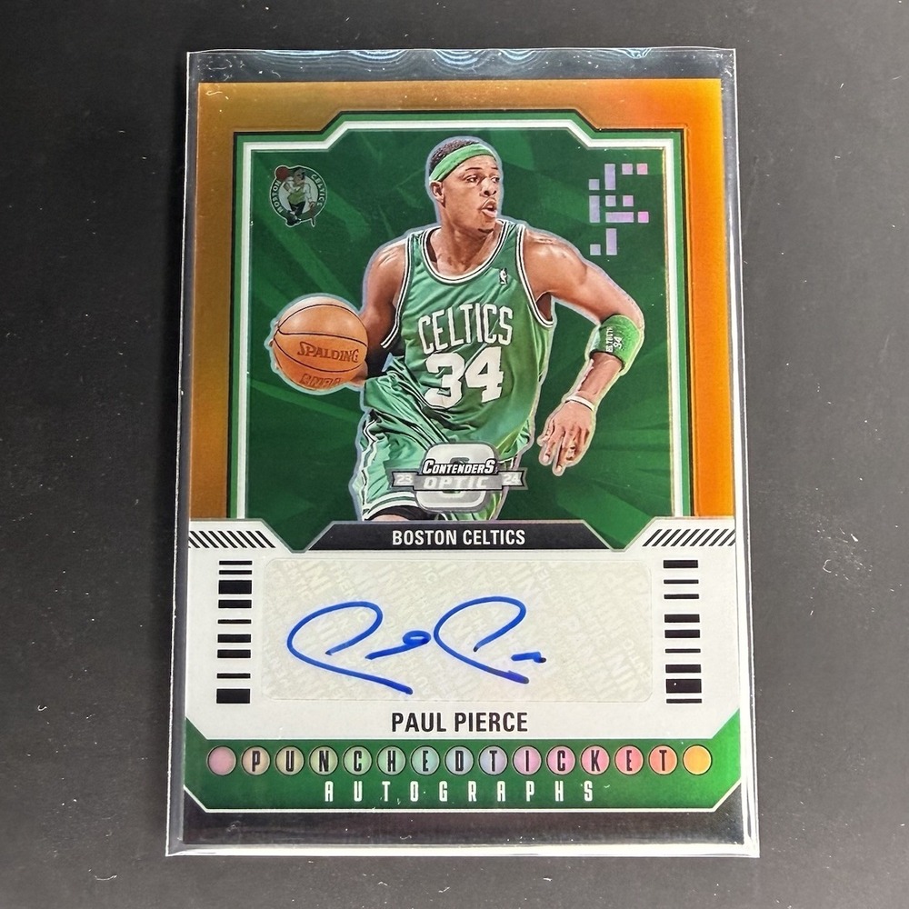 Paul Pierce 2023 Contenders Optic Punch Ticket Auto /25 Celtics HOF